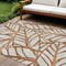 Edge Collections - 8' x 10' - Brown - Indoor Use and Outdoor Area Rug Washable Floral - 1 Piece